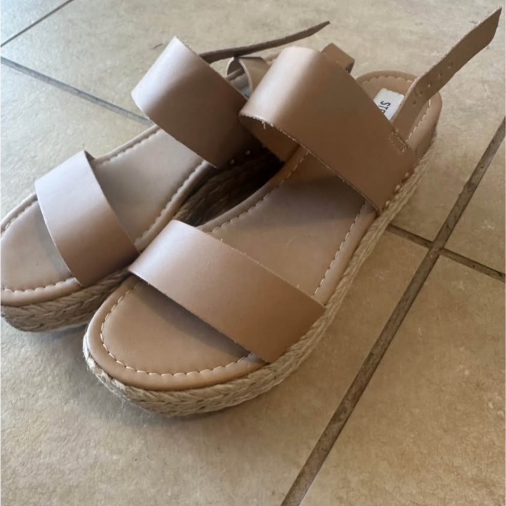 Women’s Tan Espadrille Platform Sandals